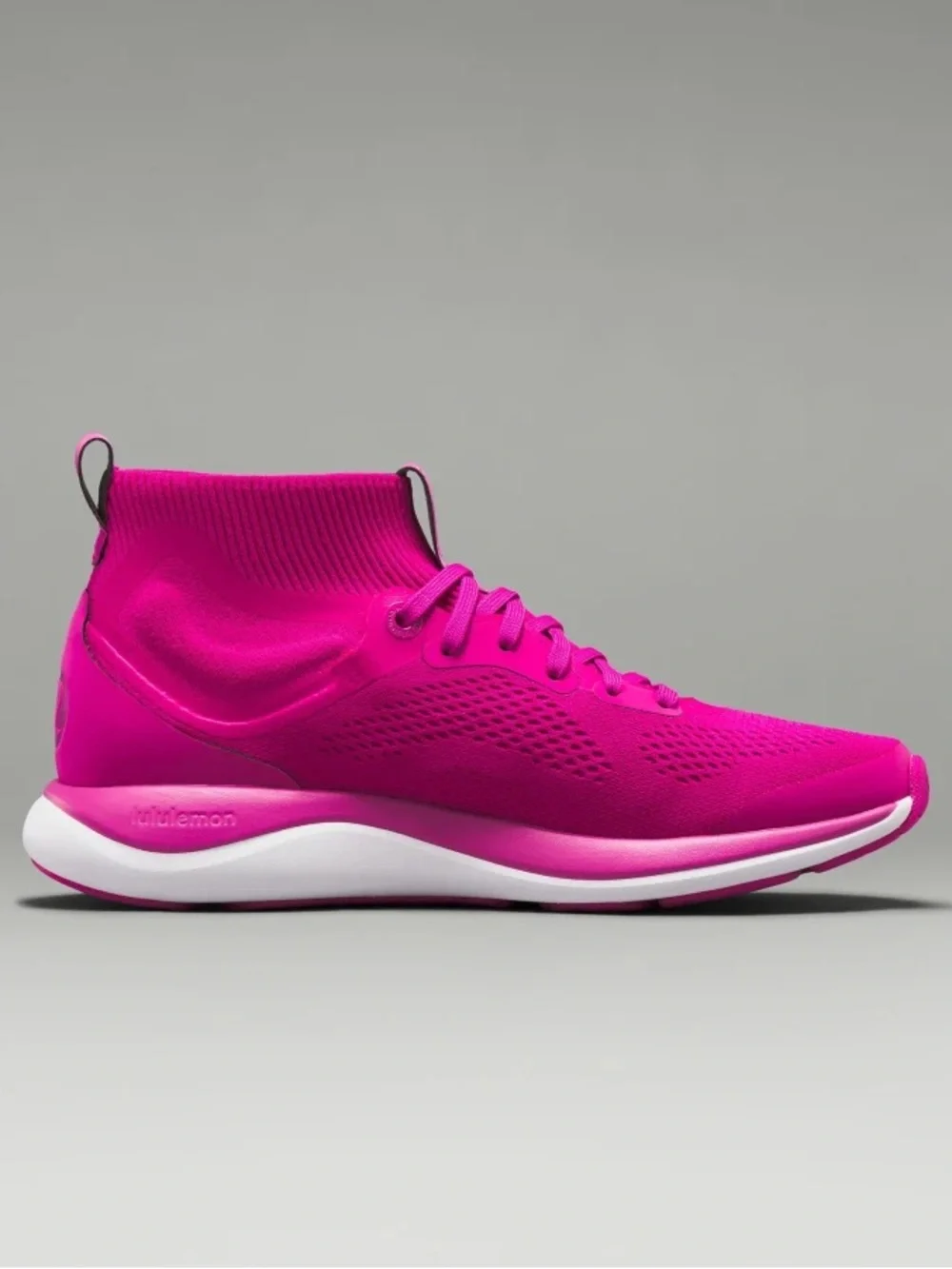 lululemon athletica Women's Vibrant Magenta Knit High-Top Sneakers